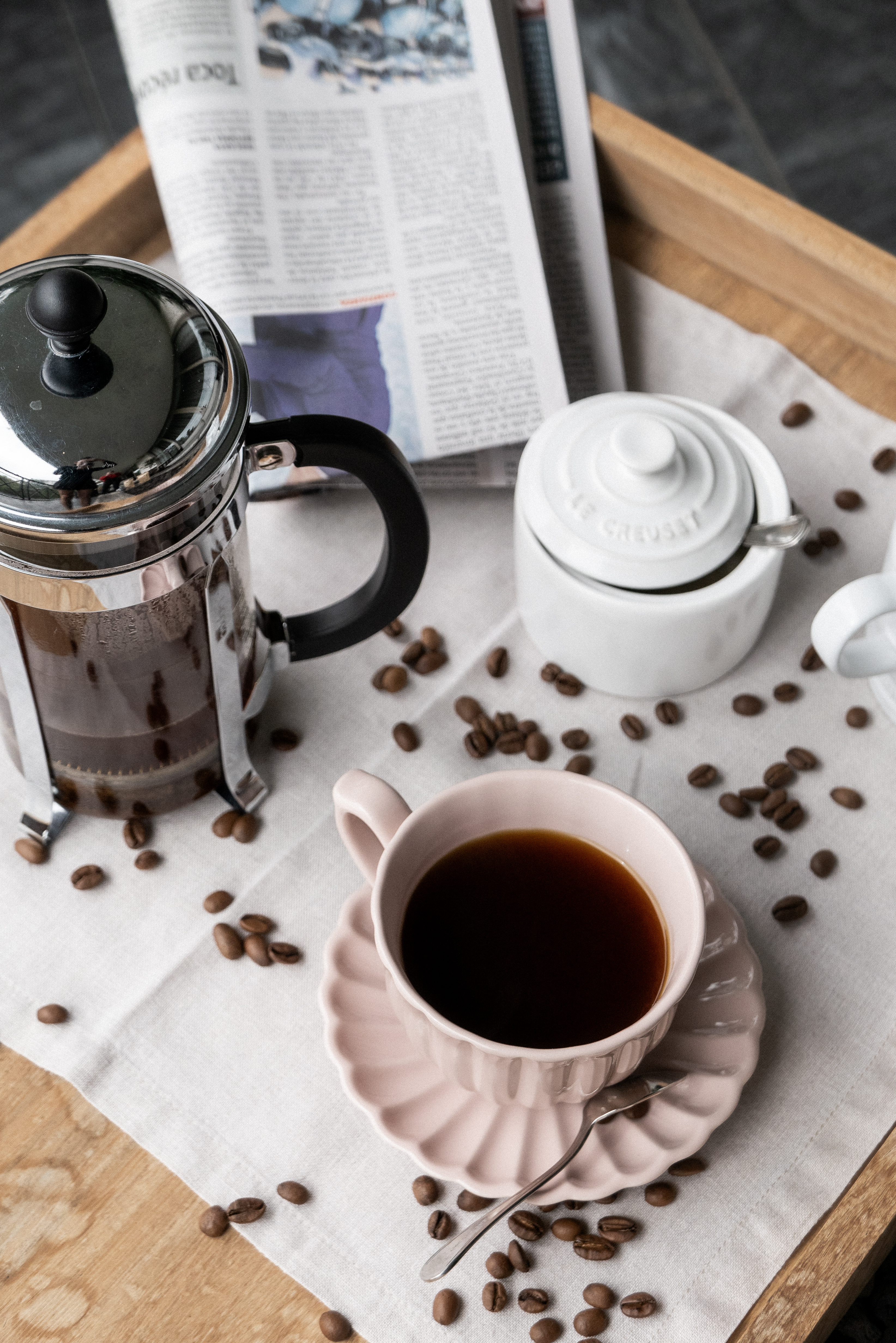 Morning coffee ritual